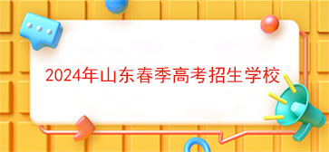 2024年山东春季高考招生学校